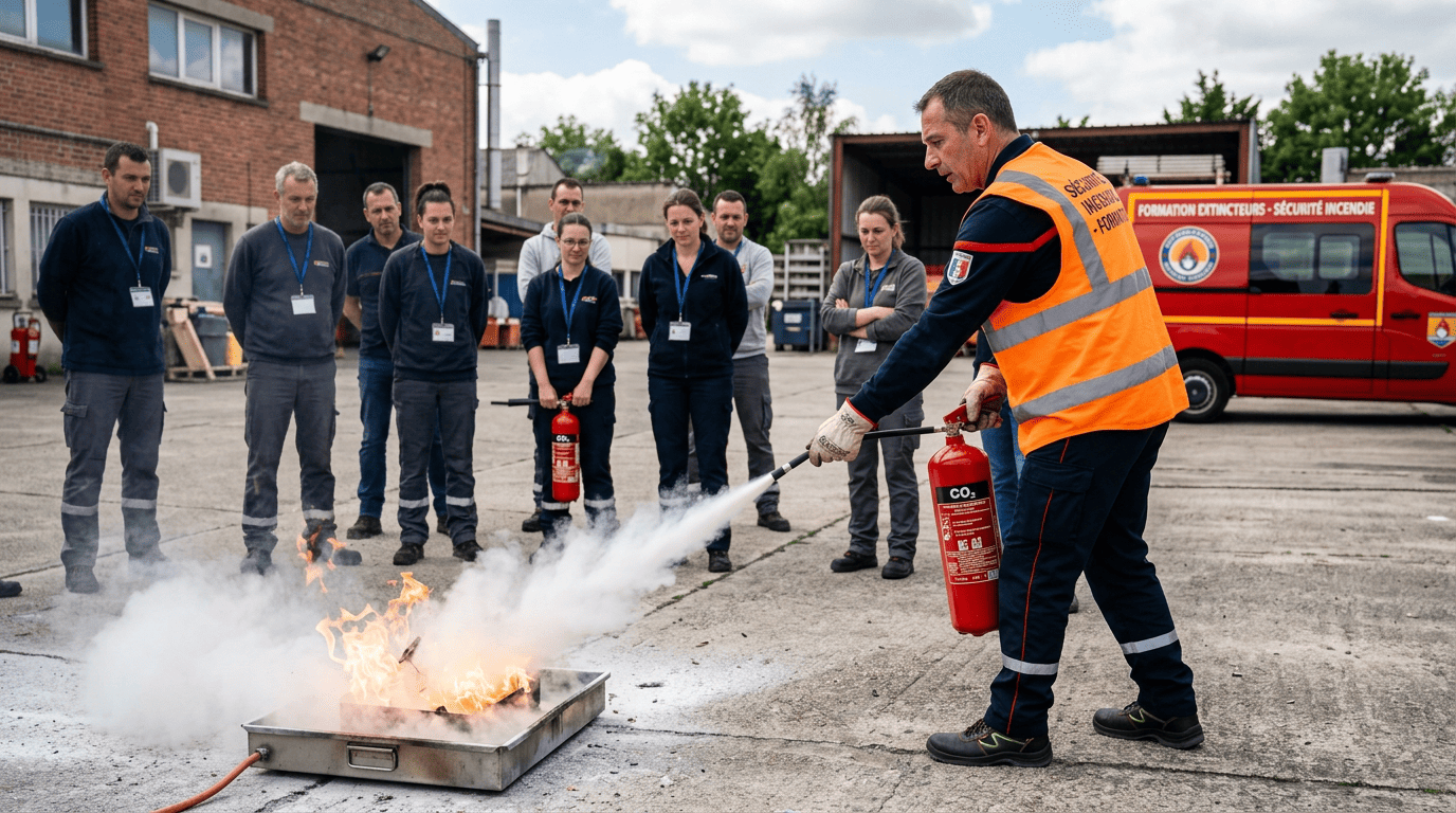 Formation manipulation extincteur Toulouse